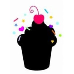 Декоративная наклейка Design stickers для письма мелом Пирожное 30х40 см