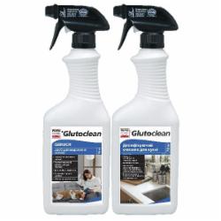 Набор Glutoclean Средство для удаления запаха 750 мл + Средство для кухни дезинфицирующее 750 мл