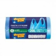 Мешки для бытового мусора Фрекен Бок с ручками стандартные 20 л 30 шт.
