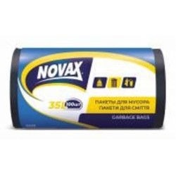 Мешки для бытового мусора Novax стандартные 35 л 100 шт.
