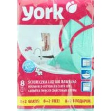 Салфетки York 35х50 см 10 шт./уп. зеленый