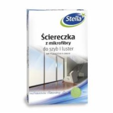 Салфетка Stella Pack микрофибра для стекла и зеркал 30х40 см 1 шт./уп. зеленая