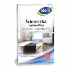 Салфетка Stella Pack микрофибра для мебели 30х35 см 1 шт./уп. розовая