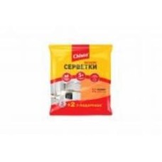 Салфетки вискозные Chisto Вискозные 5+2 шт. 34х35 см 6 шт./уп. желтые