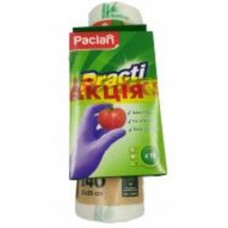 Салфетки Paclan в рулоне 30x25 см 40 шт. + нитриловые перчатки 5 пар белые