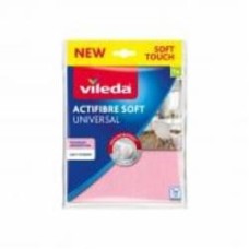 Салфетка Vileda Actifibre Soft 27х32 см 1 шт./уп. розовая