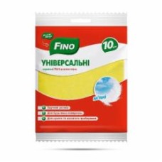 Набор салфеток универсальных Fino 10 шт./уп. желтые