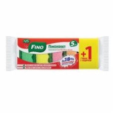 Губка для посуды Fino Пеноэффект волн 5+1 шт 5 шт.