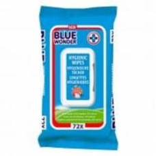 Влажные салфетки Blue Wonder для уборки 72 шт.