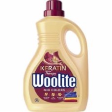 Гель для машинного та ручного прання Woolite для цветных тканей с кератином 1,8 л