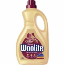 Гель для машинного та ручного прання Woolite для цветных тканей с кератином 2,7 л