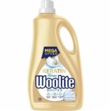Гель для машинного та ручного прання Woolite для светлых и белых тканей с кератином 3,6 л