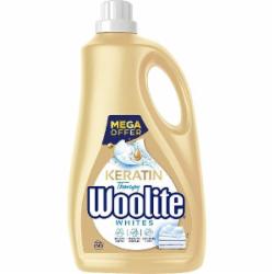 Гель для машинного та ручного прання Woolite для светлых и белых тканей с кератином 3,6 л