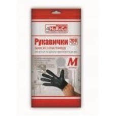 Перчатки Помічниця HoReCa ТПЕ HoReCa р. M 100 пар/уп. черные