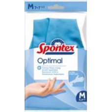Перчатки латексные SPONTEX OPTIMAL стандартные крепкие р. M 1 пар/уп.
