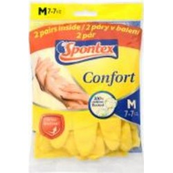 Перчатки латексные SPONTEX CONFORT стандартные крепкие р. M 2 пар/уп.
