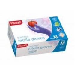 Перчатки нитриловые Paclan стандартные р. M 50 пар/уп. голубой