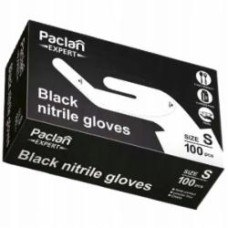 Перчатки нитриловые Paclan Expert р. S 50 пар/уп. черные