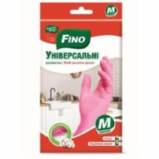 Перчатки резиновые Fino универсальные крепкие р. M 1 пар/уп.