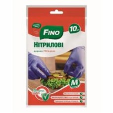Перчатки нитриловые Fino синие стандартные р. M 5 пар/уп.