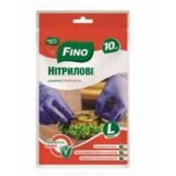 Перчатки нитриловые Fino синие стандартные р. L 5 пар/уп.