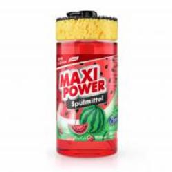 Средство для ручного мытья посуды Maxi Power Арбуз + губка 1 л