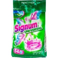 Порошок для машинной и ручной стирки SIGNUM Universal 4,5 кг