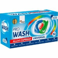 Капсулы для машинной стирки Prowash All in 1 Universal 32 шт.