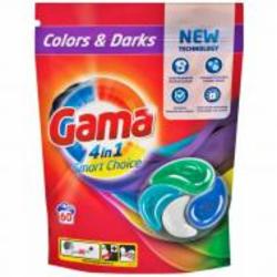 Капсулы для машинной стирки Gama Uni 4 в 1 60 шт.