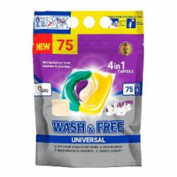 Капсулы для машинной стирки Wash&Free жасмин и лаванда с марсельским мылом