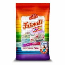 Порошок для машинного та ручного прання Friends Color бесфосфатный 2,04 л 3 кг 1 шт.