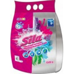 Порошок для машинной и ручной стирки Sila Color без фосфатов 1,5 кг