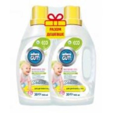 Гель для машинной и ручной стирки Alles GUT! ECO для детского белья 0,9 л + 0,9 л 1,8 л 2 шт.