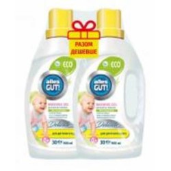 Гель для машинной и ручной стирки Alles GUT! ECO для детского белья 0,9 л + 0,9 л 1,8 л 2 шт.