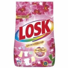 Порошок для машинной и ручной стирки Losk АО Эфирные масла и аромат Малазийского цветка 2,1 кг
