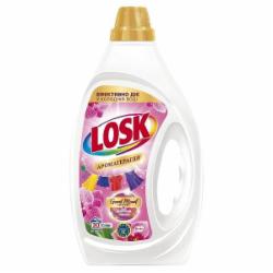 Гель для машинной и ручной стирки Losk Колор АТ Эфирные масла и аромат Малазийского цветка 1,35 л