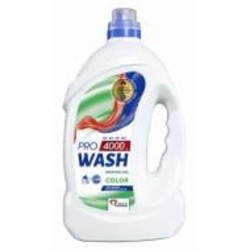 Гель для стирки для машинной и ручной стирки Pro Wash Color для цветных вещей 4 кг