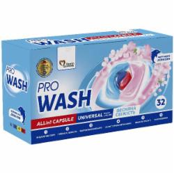 Капсулы для машинной стирки Pro Wash Весенняя свежесть 32 шт.