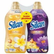 Кондиционер-ополаскиватель Silan Ароматерапия Сказочный лотос+Увлекательный франджипани 1,1 л