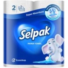 Бумажные полотенца Selpak трехслойная 2 шт.