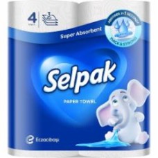 Бумажные полотенца Selpak трехслойная 4 шт.