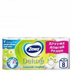 Туалетная бумага Zewa Deluxe с ароматом ромашки тришаровий 8 шт.