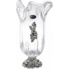 Ваза стеклянная White cristal Tulipano 38 см 38 см прозрачная