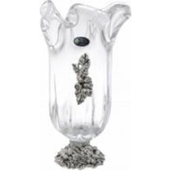 Ваза стеклянная White cristal Tulipano 38 см 38 см прозрачная