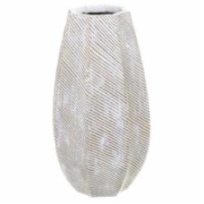 Ваза полирезиновая Light 34 см белая YZ04739W-3