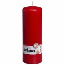 Свеча красная 8х5 см Bolsius
