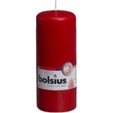 Свеча красная 12х6 см Bolsius