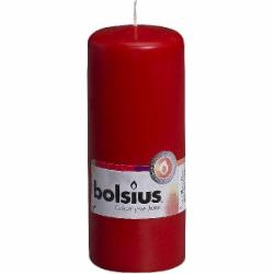 Свеча красная 12х6 см Bolsius