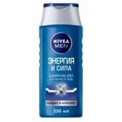 Шампунь Nivea Энергия и сила 2 в 1 250 мл