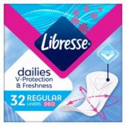 Прокладки ежедневные Libresse Regular ароматизированные 32 шт. Прокладки ежедневные Libresse Regular ароматизированные 32 шт.